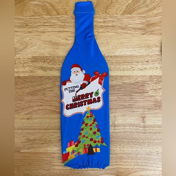 Toast the Season Christmas Wine Bottle Cover - Set of Five - Picture 7 of 9